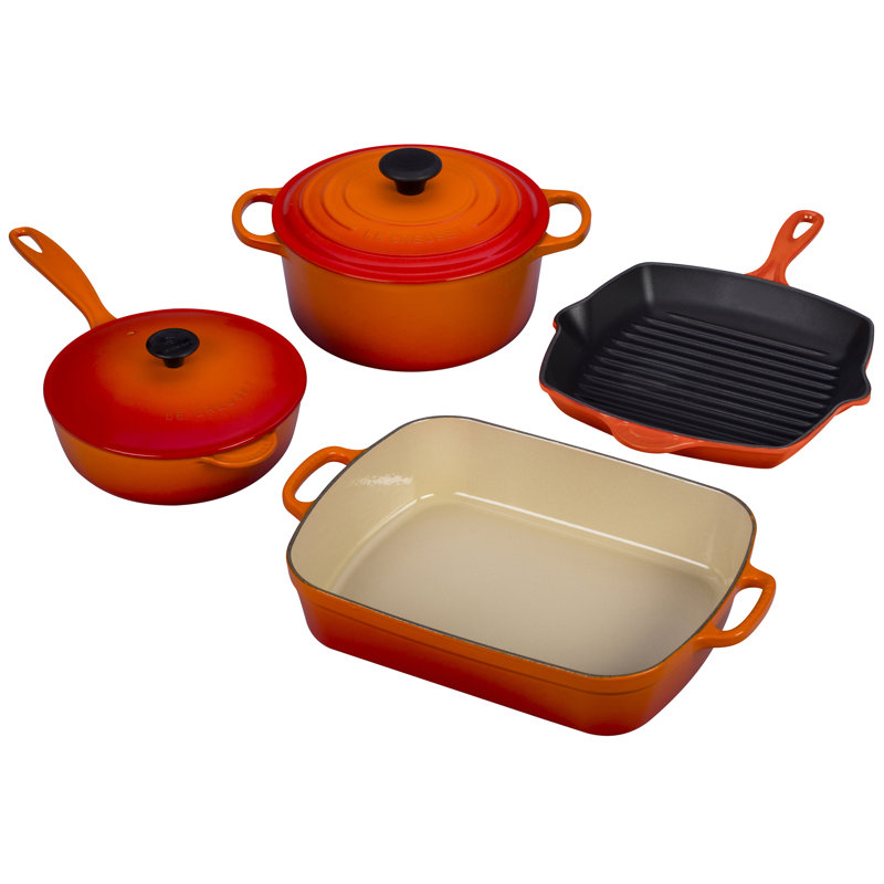 Le Creuset Enameled Cast Iron 6Piece Signature Cookware Set & Reviews